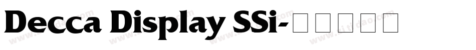 Decca Display SSi字体转换